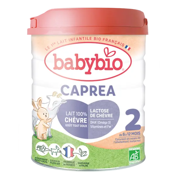 Lapte praf de capra Caprea 2 Bio 6-12 luni, 800g, BabyBio
