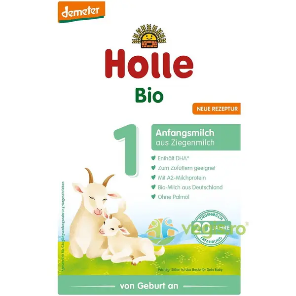 Lapte Praf de Capra pentru Sugari de la Nastere Formula 1 Ecologic/Bio 400g