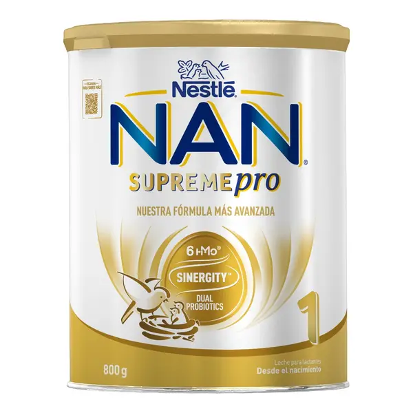 Lapte praf de inceput pentru bebelusi NAN Supreme Pro 1 intre 0-6 luni, 800g, Nestle