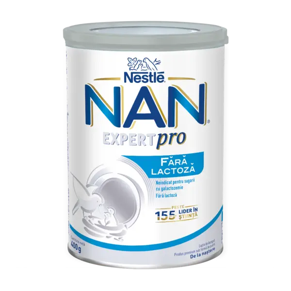 Lapte praf fara lactoza, incepand de la nastere, 400g, Nestle