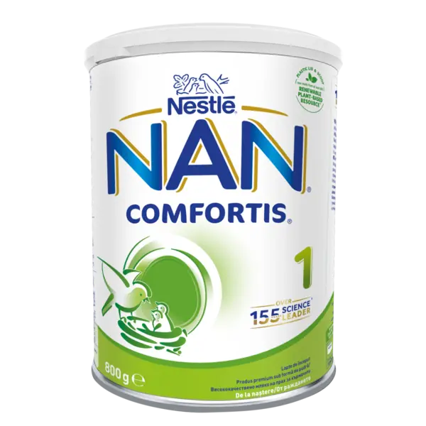 Lapte praf Nan 1 Comfortis +0 luni, 800g, Nestle