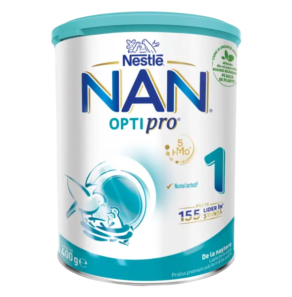 Lapte praf Nan 1 Optipro HMO Premium +0 luni, 400g, Nestle