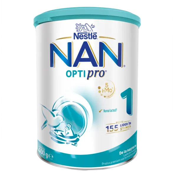 Lapte praf Nan 1 Optipro HMO Premium +0 luni, 400g, Nestle