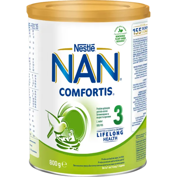 Lapte praf NAN Confortis 3 de la 1 an | 800 g
