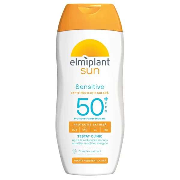 Lapte Protectie Solara Elmiplant Sun Sensitive SPF 50, 200 ml