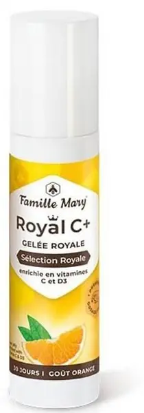 Lăptișor de matcă cu vitaminele C și D3, portocală 30 g, Famille Mary