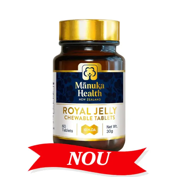 Lăptișor de matcă Manuka Health - 60 tablete masticabile - 30g - Default Title