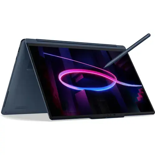 Laptop 2in1 Lenovo Yoga 9 14IPH11 (Procesor Intel® Core™ Ultra 7 355 (12M Cache, up to 4.70 GHz) 14inch 2.8K OLED 120Hz Touch, 32GB LPDDR5X, 1TB SSD, Intel Graphics, Win 11 Home, Albastru)