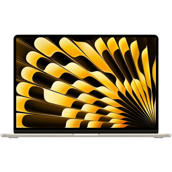 Laptop Apple MacBook Air 15" MDVE4RO/A, Apple M5 10-core CPU, 10-core GPU, 16GB RAM, 1 TB SSD, Tastatura RO, Starlight