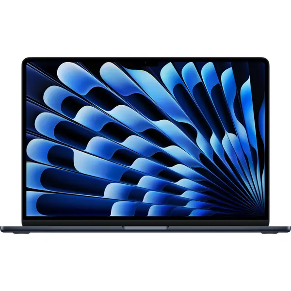 Laptop Apple MacBook Air 15" MDVN4RO/A, Apple M5 10-core CPU, 10-core GPU, 24 GB RAM, 1 TB SSD, Tastatura RO, Midnight