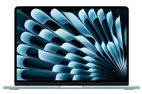 Laptop Apple MacBook Air 15 (Procesor Apple M4 (10-core CPU), 15.3inch Liquid Retina, 16GB, 256GB SSD, Apple M4 10-core GPU, Mac OS, Layout INT, Manual RO, Albastru deschis)