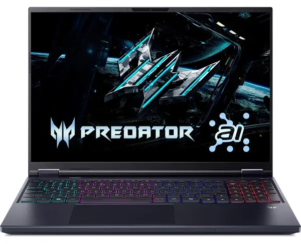 Laptop de gaming Acer - Predator Helios Neo 16 AI, 16'', WQXGA, Ultra 9, 240Hz, RTX™ 5070 Ti, 64GB/1TB