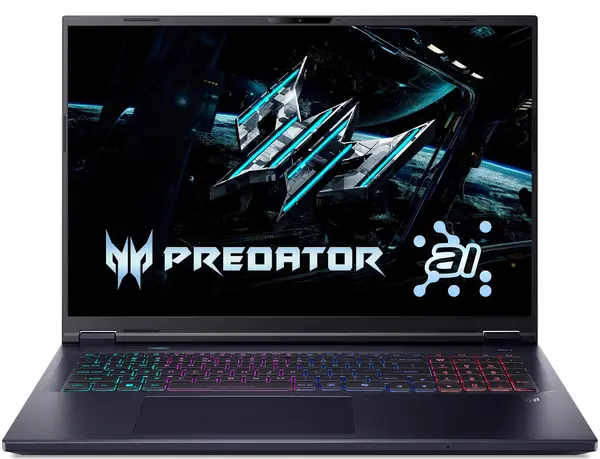 Laptop de gaming Acer – Predator Helios Neo 18 AI, 18'', WQXGA, Ultra 9, 250Hz