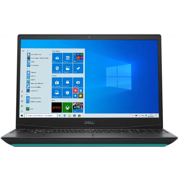 Laptop DELL, G5 5500, Intel Core i7-10750H, 2.60 GHz, HDD: 512 GB SSD, RAM: 32 GB, video: nVIDIA GeForce RTX 2060, webcam