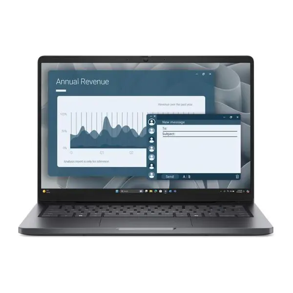 Laptop Dell Pro 14 BTO501_PC14255_EMEA, AMD Ryzen 3 210, 14" WUXGA, IPS, 8 GB RAM DDR5, 512 GB SSD, Radeon Graphics, Windows 11 Pro, Negru