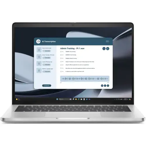 Laptop Dell Pro 14 Plus PB14255 (Procesor AMD Ryzen™ Al 7 PRO 350 (16M Cache, up to 5.0 GHz), 14inch WUXGA, 32GB LPDDR5X, 1TB SSD, FGP, AMD Radeon™ 860M Graphics, Win 11 Pro, Argintiu)