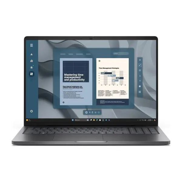 Laptop Dell Pro 16 PC16255, AMD Ryzen 5 PRO 230, 16 inch, RAM 16GB, SSD 1TB, AMD Radeon 760M, Windows 11 Pro, Magnetite