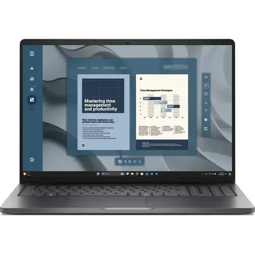 Laptop Dell Pro 16 PC16255 (Procesor AMD Ryzen 5 PRO 230 (16M Cache, up to 4.9 GHz), 16inch FHD+, 16GB DDR5, 1TB SSD, AMD Radeon 760M, Windows 11 Pro, Negru/Gri)