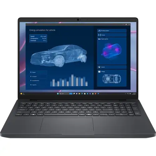 Laptop Dell Pro Max 16 MC16255 (Procesor AMD Ryzen™ AI 7 PRO 350 (16M Cache, up to 5.0 GHz), 16inch FHD+ 400 niti, 32GB LPDDR5X, 1TB SSD, RTX PRO 1000 Blackwell @8GB, Win 11 Pro, Negru/Gri)