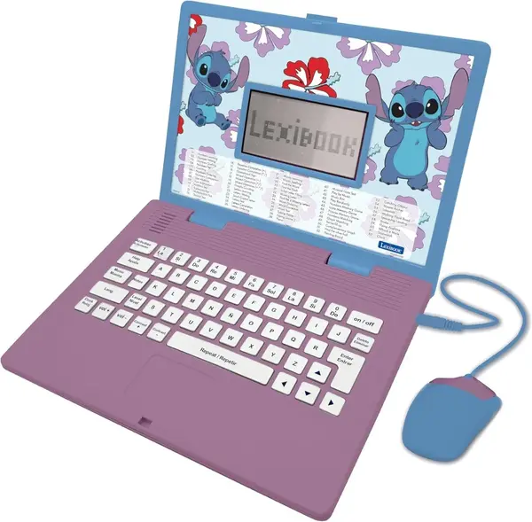 Laptop educational Lexibook, Disney Stitch, 124 activitati