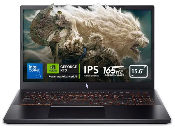 Laptop gaming Acer - ANV15-52-76WR Nitro V15, 15.6'', FHD, Core 7, 165Hz, 32 GB RAM