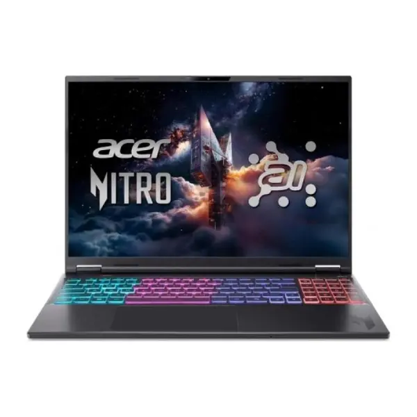 Laptop Gaming Acer Nitro 16S AI, cu procesor Ryzen AI 9 365, 16'' IPS, 32 GB DDR5, 1 TB SSD, NVIDIA GeForce RTX 5070, 8GB GDDR7, Fr OS