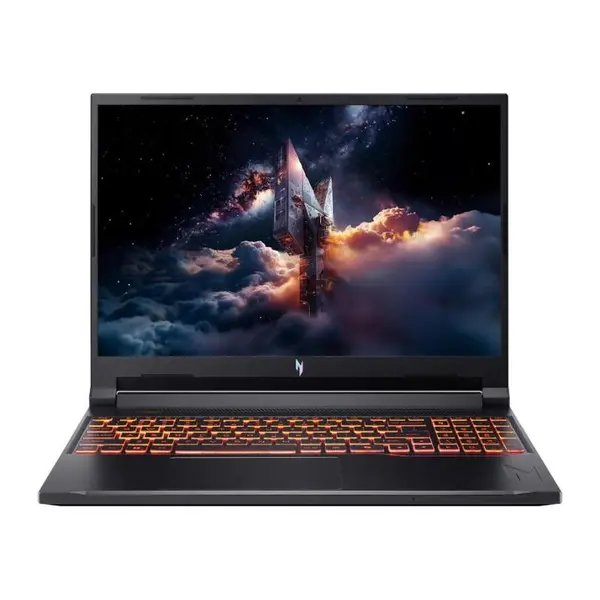 Laptop Gaming Acer Nitro V 16 AI NH.U1HEX.006, AMD Ryzen 5 240, 16" WUXGA, IPS, 16 GB RAM DDR5, 512 GB SSD, NVIDIA GeForce RTX 5050, Fara Sistem de operare, Negru