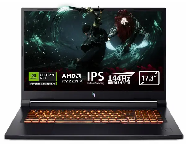 Laptop gaming Acer - Nitro V17 ANV17-61, 17.3'', FHD, Ryzen Al 7, 144Hz, RTX 4050, 24 GB RAM