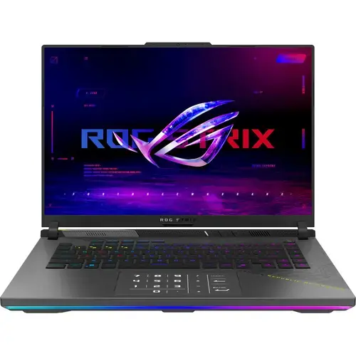 Laptop Gaming ASUS ROG Strix G16 G614FR (Procesor AMD Ryzen™ 9 9955HX (64M Cache, up to 5.40 GHz), 16inch 2.5K 240Hz, 16GB, 1TB SSD, NVIDIA GeForce RTX 5070 Ti @12GB, Negru/Verde)