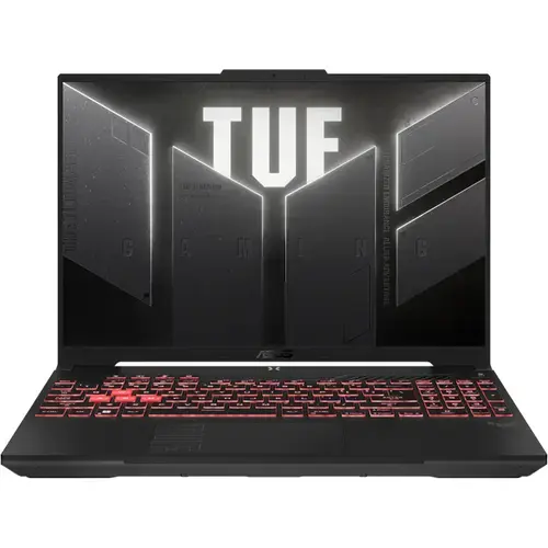 Laptop Gaming ASUS TUF A16 FA607NU (Procesor AMD Ryzen™ 5 7535HS (16M Cache, up to 4.55 GHz), 16inch FHD+ 144Hz, 16GB, 512GB SSD, nVidia GeForce RTX 4050 @6GB, Negru/Gri)