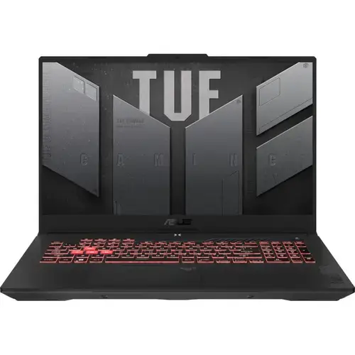 Laptop Gaming ASUS TUF A17 FA707NUG (Procesor AMD Ryzen™ 7 7445HS (16M Cache, up to 4.7 GHz), 17.3inch FHD 144Hz, 16GB, 2TB SSD, nVidia GeForce RTX 4050 @6GB, Negru/Gri)