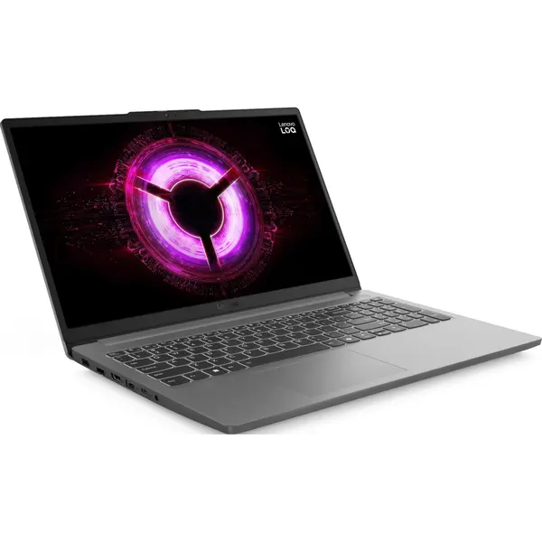 Laptop gaming Lenovo LOQ 15ARP10E, 15.6", Full HD, AMD Ryzen 5 7535HS, 16 GB DDR5, 512 GB SSD, GeForce RTX 3050, No OS, Luna Grey