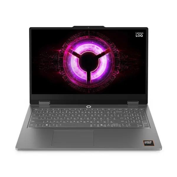 Laptop gaming Lenovo LOQ Essential 15ARP11, 15.6", Procesor AMD Ryzen 7 170, 16GB RAM, 512GB SSD, NVIDIA GeForce RTX 5050 8GB GDDR7, No OS, Luna Grey