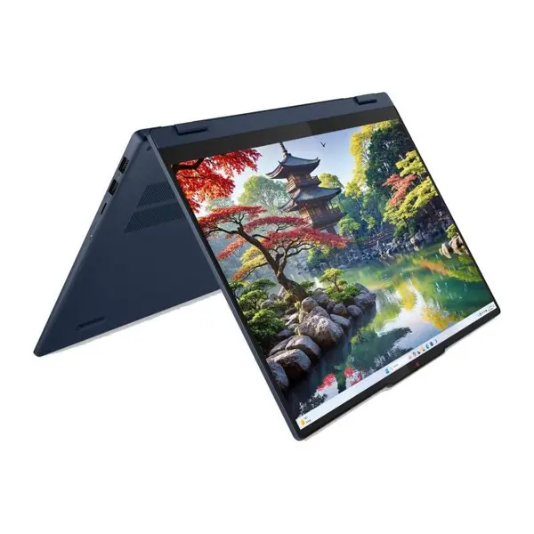 Laptop Lenovo IdeaPad 5 2-in-1 16IAL10 83KS003XRM, Intel Core Ultra 7 255H, 16" WUXGA, IPS, 16 GB RAM LPDDR5X, 1 TB SSD, Intel Arc Graphics, Fara Sistem de operare, Cosmic Blue