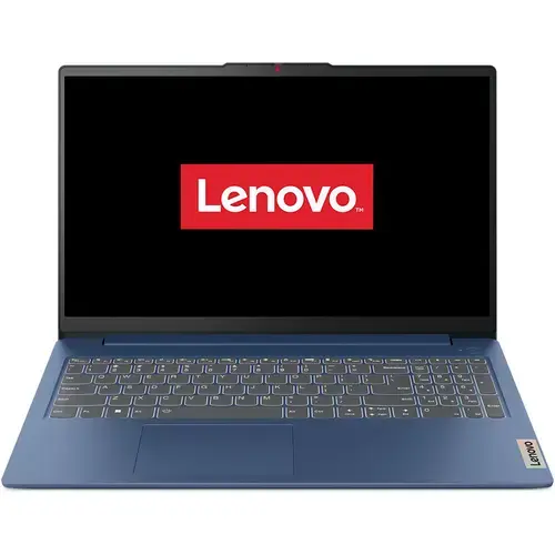 Laptop Lenovo IdeaPad Slim 3 15ABR8 (Procesor AMD Ryzen 7 5825U (16M Cache, up to 4.5 GHz) 15.6inch FHD, 16GB DDR4, 512GB SSD, AMD Radeon Graphics, Albastru)