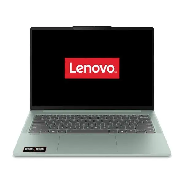 Laptop Lenovo IdeaPad Slim 5 14AGP11 83S1004JRM, AMD Ryzen AI 5 430, 14" WUXGA, OLED, 16 GB RAM DDR5, 1 TB SSD, Radeon Graphics, Fara Sistem de operare, Verde deschis
