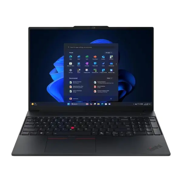 Laptop Lenovo ThinkPad E16 Gen 3 (AMD) 21ST0052RI, AMD Ryzen 7 250, 16" WUXGA, IPS, 32 GB RAM DDR5, 1 TB SSD, Radeon Graphics, Fara Sistem de operare, Black