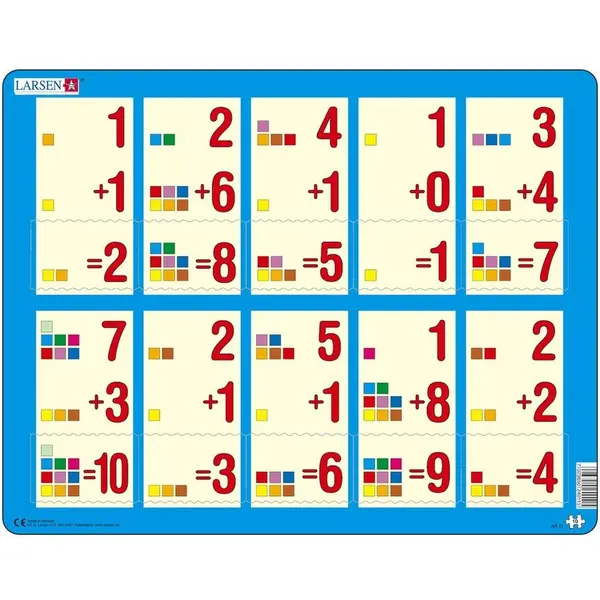 Larsen Puzzle Adunarea 1 - 10A, 10 Piese Larsen LRAR11