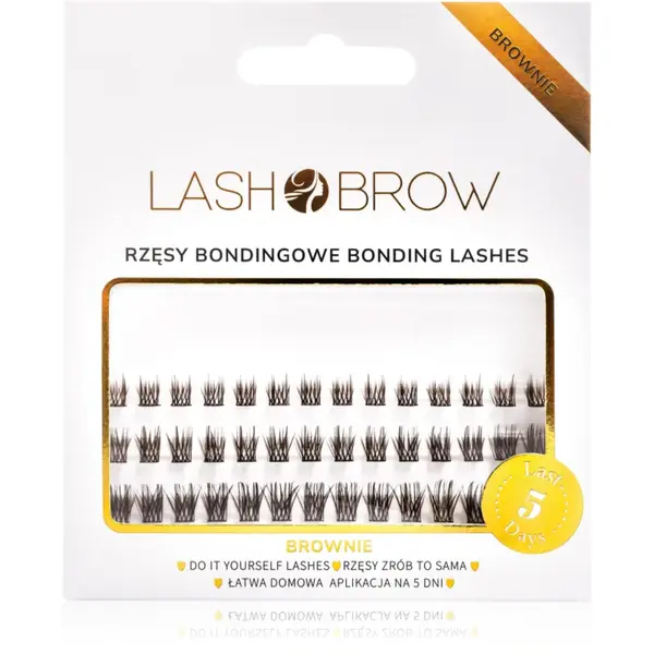 Lash Brow Bonding Eyelashes gene false mănunchi Basic Brownie 1 buc