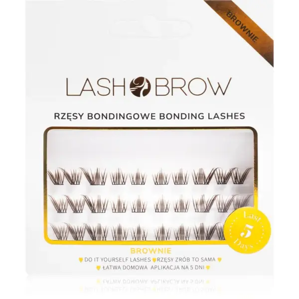 Lash Brow Bonding Eyelashes gene false mănunchi Foxy Brownie 1 buc