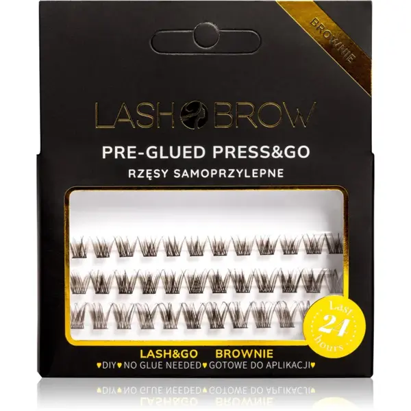 Lash Brow Press&Go Self-Adhesive Eyelashes gene false smocuri autoadezive Everyday Brownie 1 buc