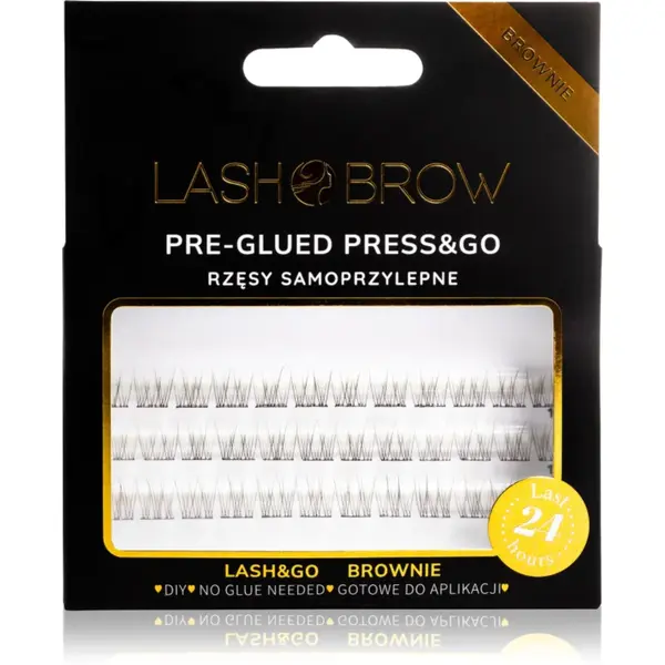 Lash Brow Press&Go Self-Adhesive Eyelashes gene false smocuri autoadezive No Make Up Brownie 1 buc