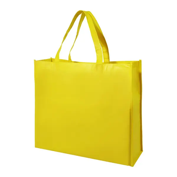 Laster sacoșă cumpărături, material reciclat RPET - galben