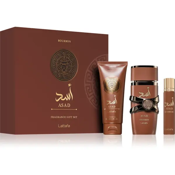 Lattafa Asad Bourbon set cadou pentru bărbați 1 buc