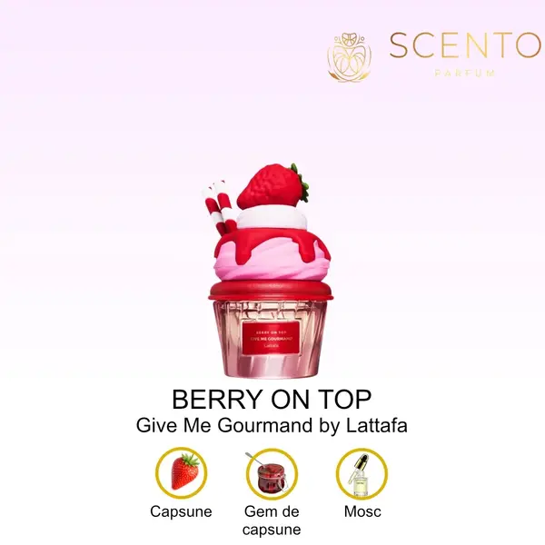 Lattafa Berry On Top Give me Gourmand Collection apa de parfum unisex 75 ml - Original Dubai