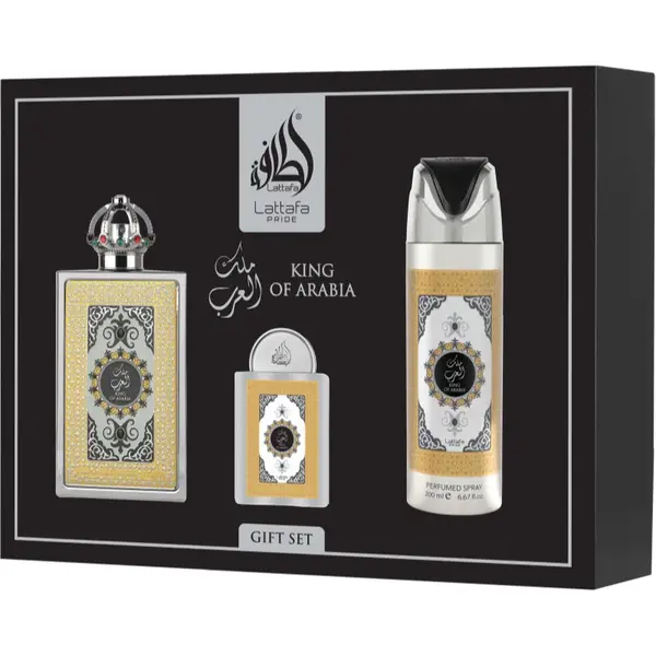 Lattafa King Of Arabia set cadou pentru bărbați 1 buc