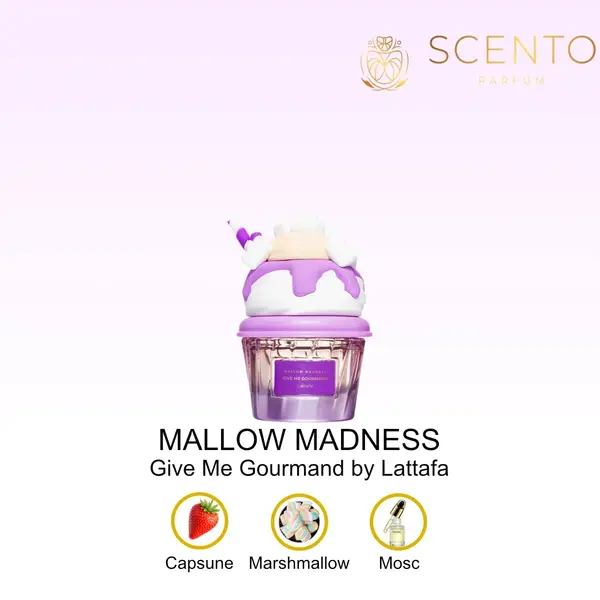 Lattafa Mallow Madness Colectia Give Me Gourmand apa de parfum unisex 75 ml - Original Dubai