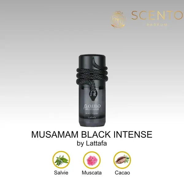 Lattafa Musamam Black Intense 100ml, Apa de Parfum, Unisex - Original Dubai