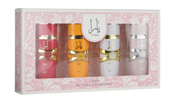 Lattafa - My Yara, set apa de parfum, dama, 4 x 25ml