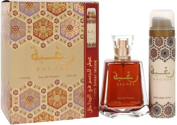 Lattafa Set Raghba - Apă de Parfum și Deodorant, 100 + 50 ml